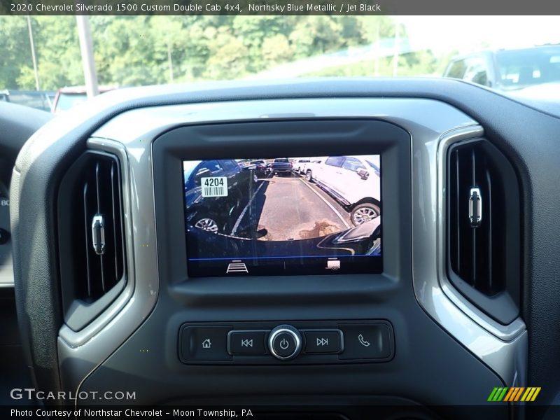 Northsky Blue Metallic / Jet Black 2020 Chevrolet Silverado 1500 Custom Double Cab 4x4