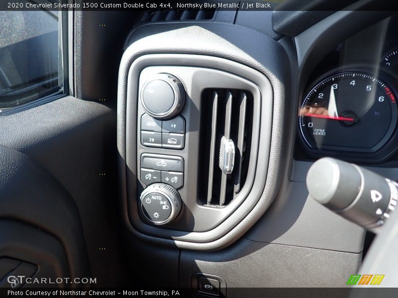 Northsky Blue Metallic / Jet Black 2020 Chevrolet Silverado 1500 Custom Double Cab 4x4