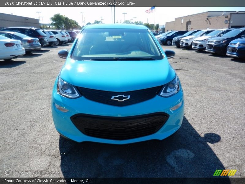 Oasis Blue / Dark Galvanized/­Sky Cool Gray 2020 Chevrolet Bolt EV LT