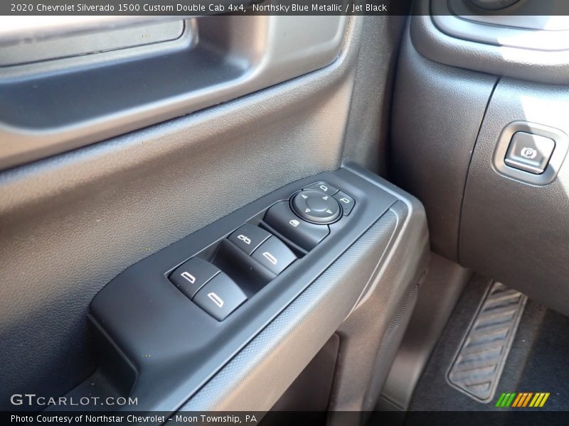 Northsky Blue Metallic / Jet Black 2020 Chevrolet Silverado 1500 Custom Double Cab 4x4