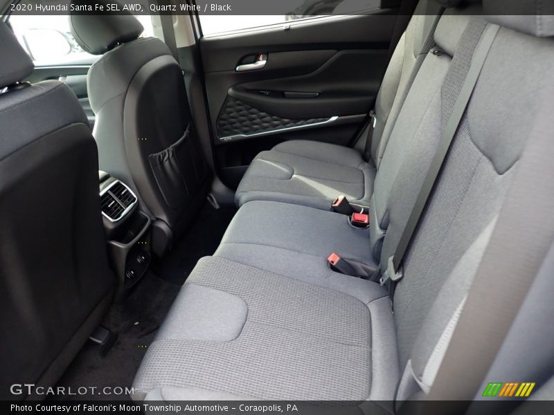 Quartz White / Black 2020 Hyundai Santa Fe SEL AWD