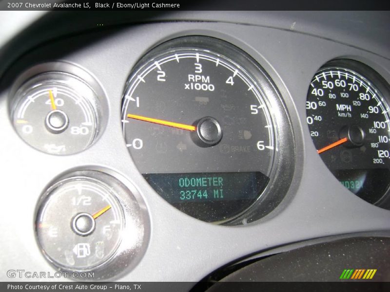 Black / Ebony/Light Cashmere 2007 Chevrolet Avalanche LS