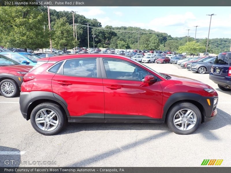 Pulse Red / Black 2021 Hyundai Kona SE AWD