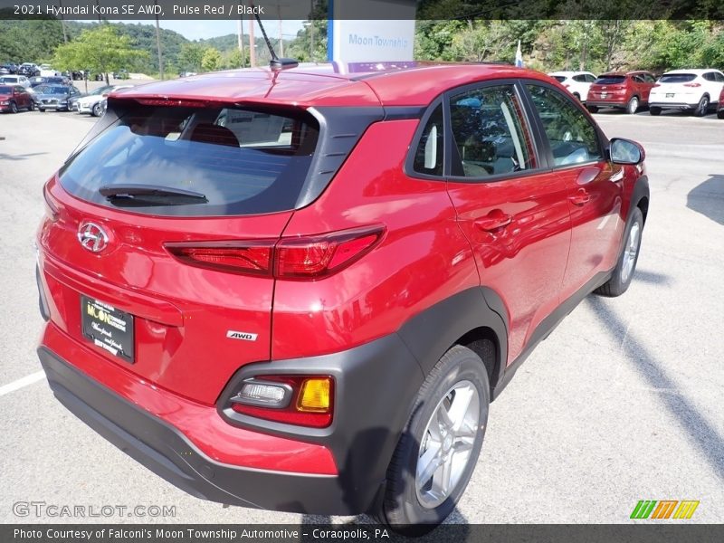 Pulse Red / Black 2021 Hyundai Kona SE AWD