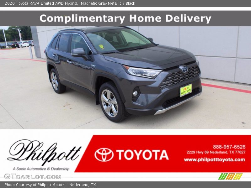 Magnetic Gray Metallic / Black 2020 Toyota RAV4 Limited AWD Hybrid