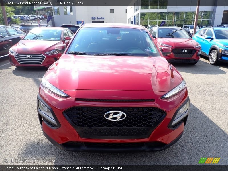 Pulse Red / Black 2021 Hyundai Kona SE AWD