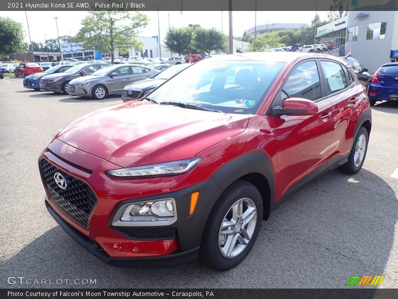 Pulse Red / Black 2021 Hyundai Kona SE AWD