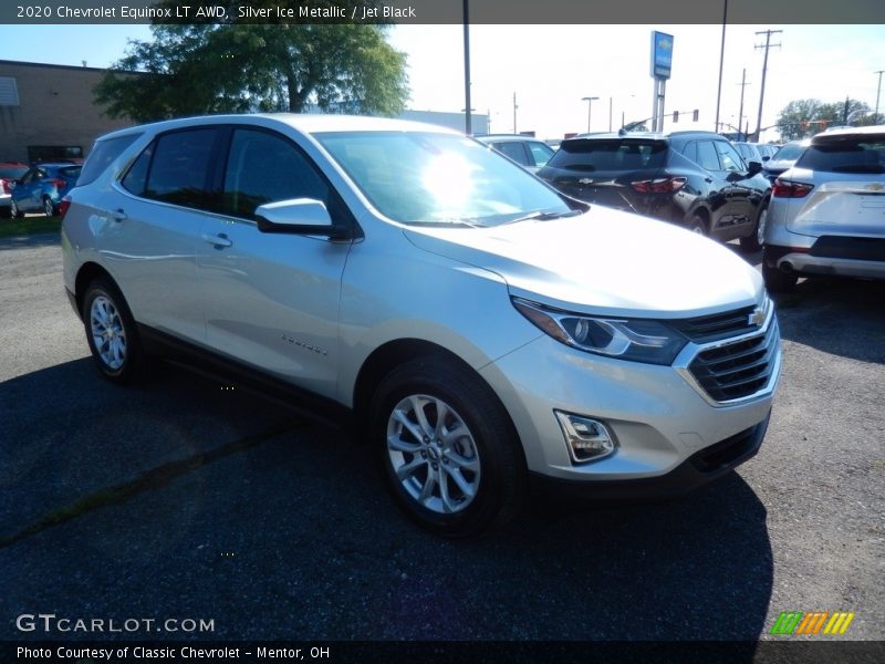 Silver Ice Metallic / Jet Black 2020 Chevrolet Equinox LT AWD