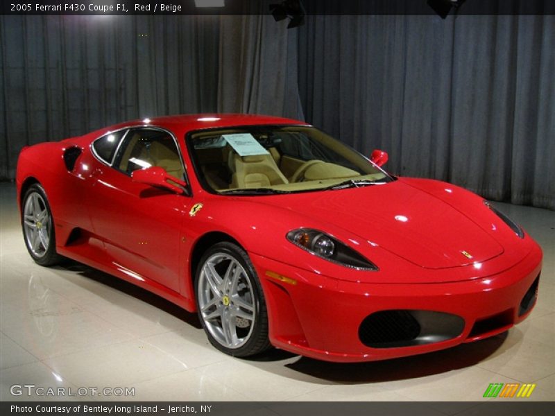 Red / Beige 2005 Ferrari F430 Coupe F1