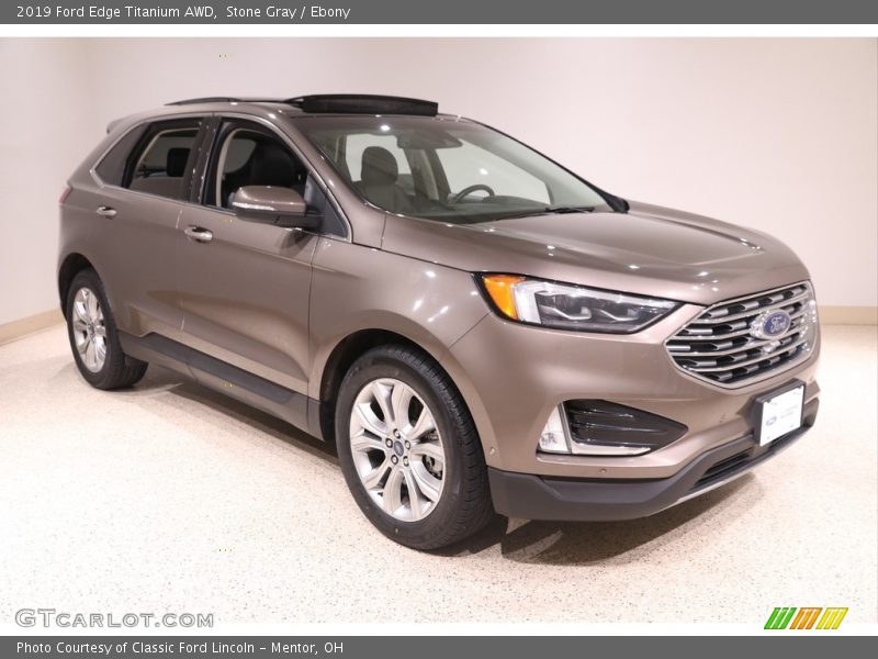 Stone Gray / Ebony 2019 Ford Edge Titanium AWD