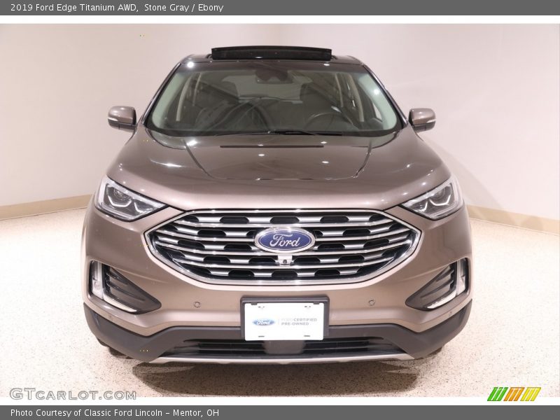 Stone Gray / Ebony 2019 Ford Edge Titanium AWD