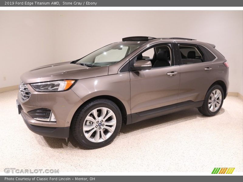 Stone Gray / Ebony 2019 Ford Edge Titanium AWD