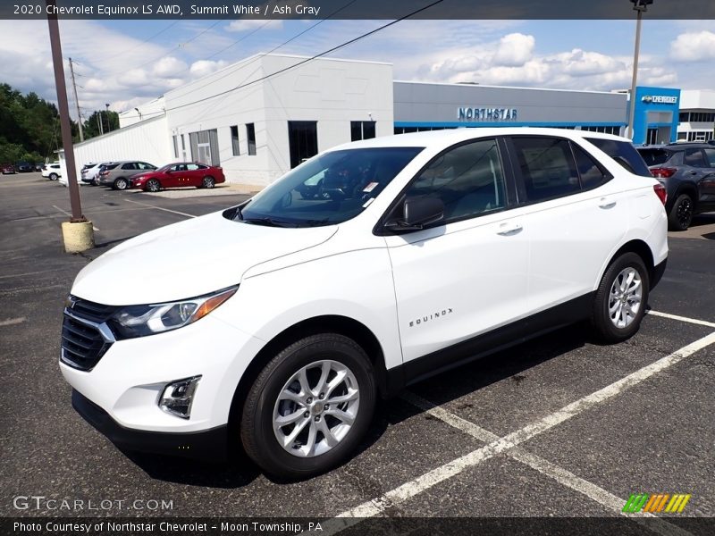 Summit White / Ash Gray 2020 Chevrolet Equinox LS AWD