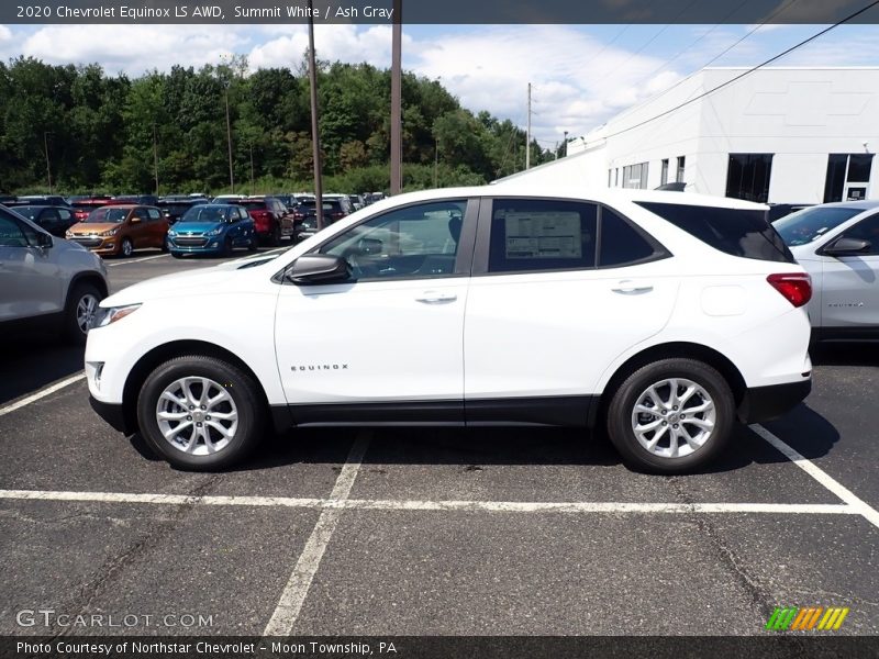 Summit White / Ash Gray 2020 Chevrolet Equinox LS AWD