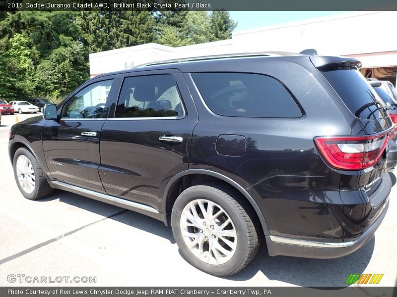 Brilliant Black Crystal Pearl / Black 2015 Dodge Durango Citadel AWD
