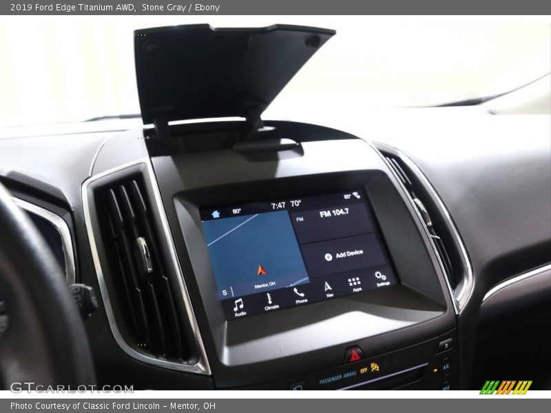 Stone Gray / Ebony 2019 Ford Edge Titanium AWD