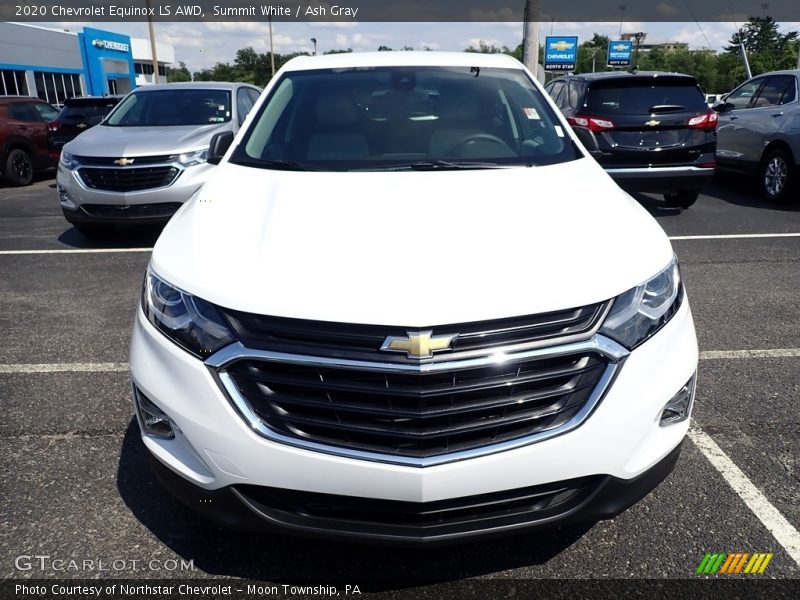 Summit White / Ash Gray 2020 Chevrolet Equinox LS AWD