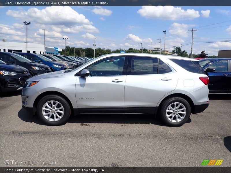 Silver Ice Metallic / Jet Black 2020 Chevrolet Equinox LT AWD