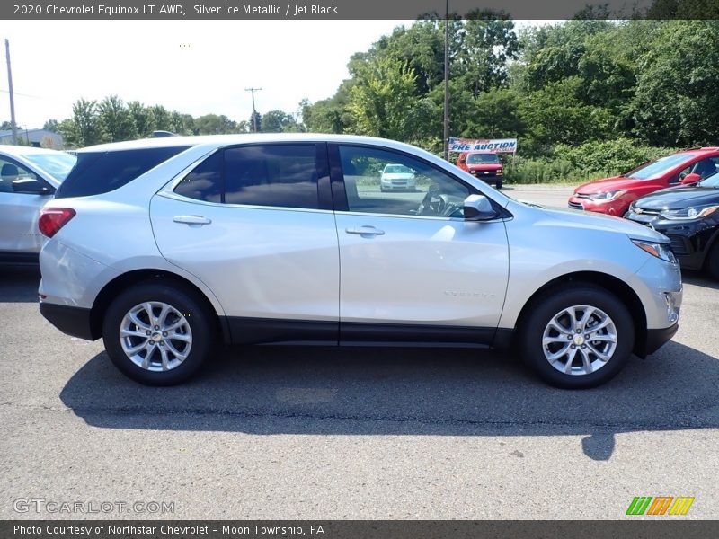 Silver Ice Metallic / Jet Black 2020 Chevrolet Equinox LT AWD