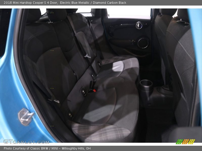 Electric Blue Metallic / Diamond Carbon Black 2018 Mini Hardtop Cooper S 4 Door