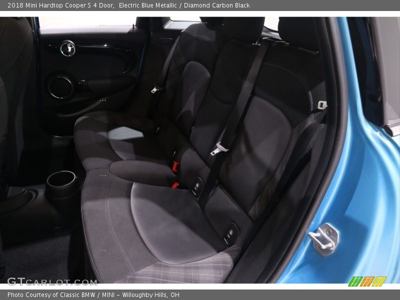 Electric Blue Metallic / Diamond Carbon Black 2018 Mini Hardtop Cooper S 4 Door