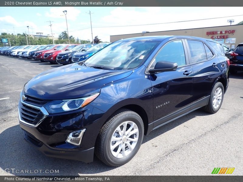 Midnight Blue Metallic / Ash Gray 2020 Chevrolet Equinox LS AWD