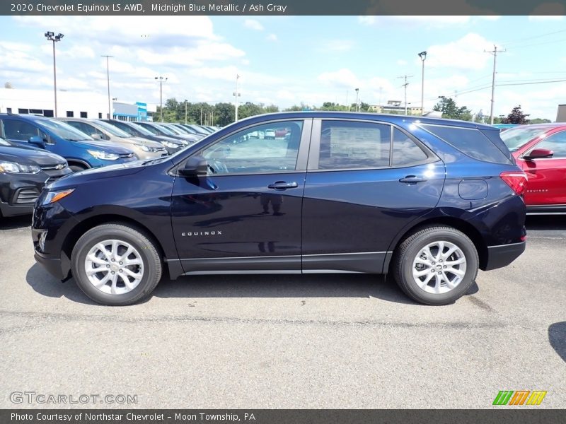 Midnight Blue Metallic / Ash Gray 2020 Chevrolet Equinox LS AWD