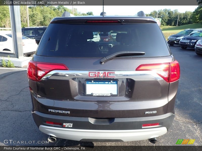 Iridium Metallic / Jet Black 2018 GMC Acadia SLE AWD