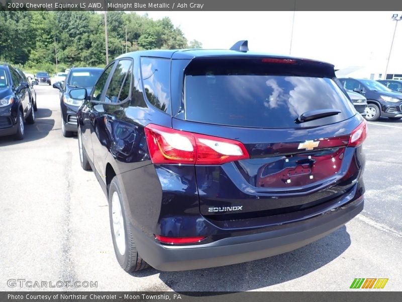 Midnight Blue Metallic / Ash Gray 2020 Chevrolet Equinox LS AWD