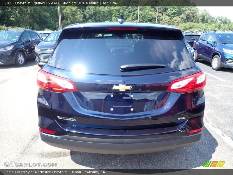 Midnight Blue Metallic / Ash Gray 2020 Chevrolet Equinox LS AWD