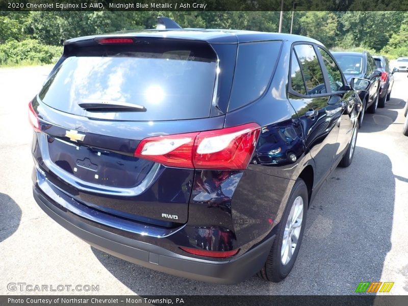 Midnight Blue Metallic / Ash Gray 2020 Chevrolet Equinox LS AWD