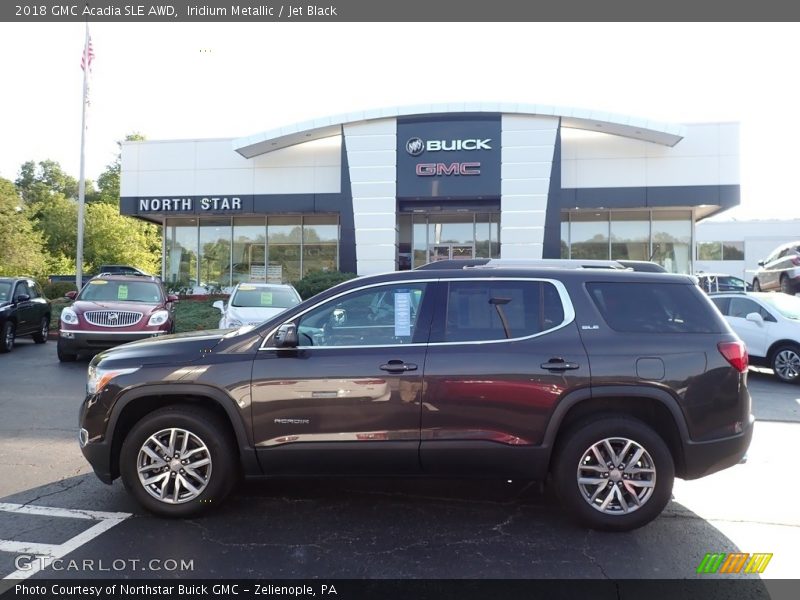 Iridium Metallic / Jet Black 2018 GMC Acadia SLE AWD