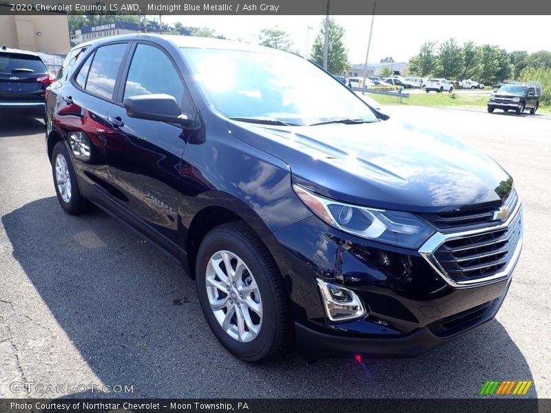 Midnight Blue Metallic / Ash Gray 2020 Chevrolet Equinox LS AWD