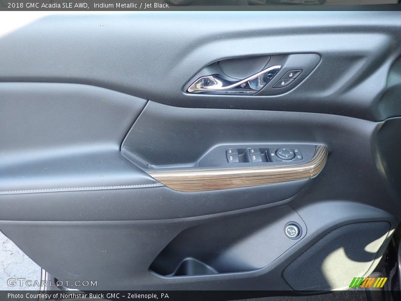 Iridium Metallic / Jet Black 2018 GMC Acadia SLE AWD