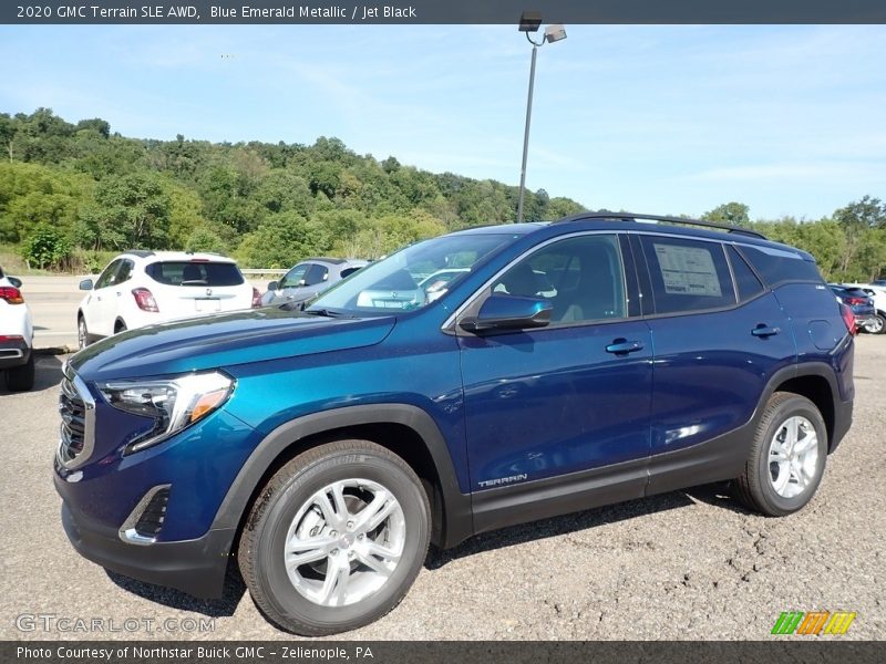 Blue Emerald Metallic / Jet Black 2020 GMC Terrain SLE AWD