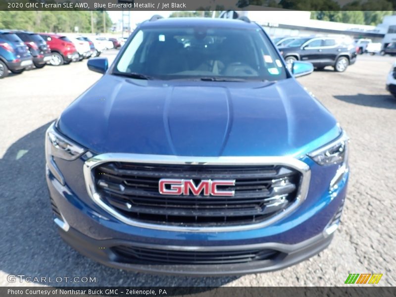 Blue Emerald Metallic / Jet Black 2020 GMC Terrain SLE AWD