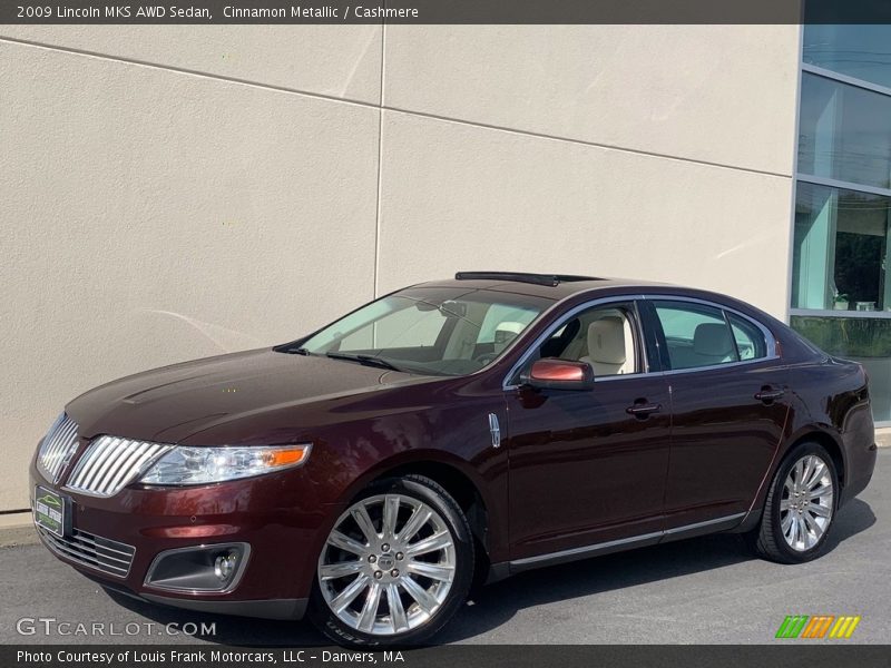 Cinnamon Metallic / Cashmere 2009 Lincoln MKS AWD Sedan