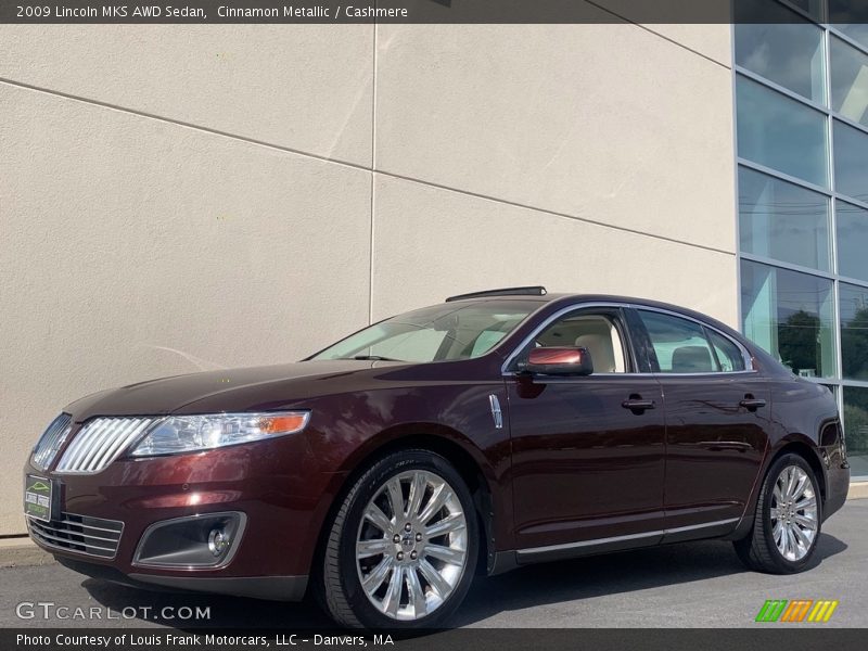 Cinnamon Metallic / Cashmere 2009 Lincoln MKS AWD Sedan