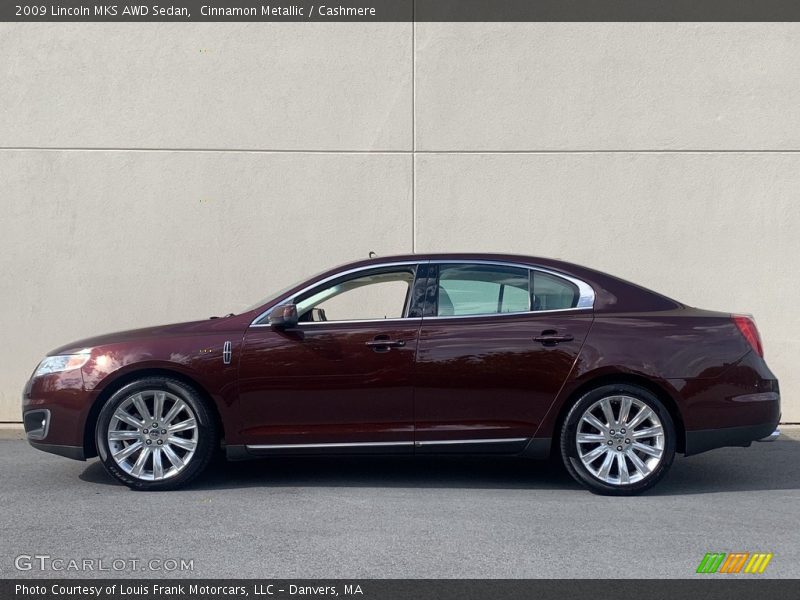 Cinnamon Metallic / Cashmere 2009 Lincoln MKS AWD Sedan