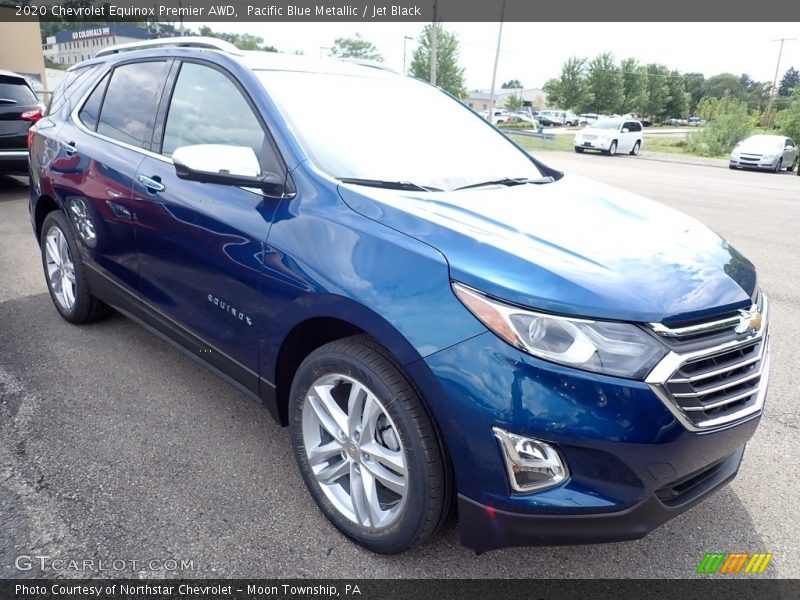 Pacific Blue Metallic / Jet Black 2020 Chevrolet Equinox Premier AWD