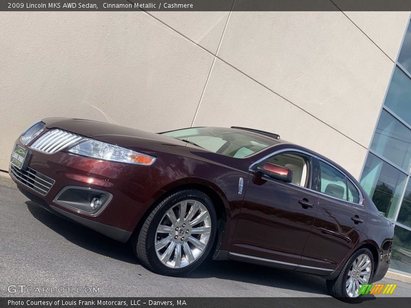 Cinnamon Metallic / Cashmere 2009 Lincoln MKS AWD Sedan