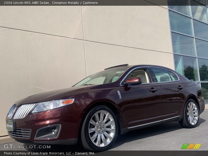 Cinnamon Metallic / Cashmere 2009 Lincoln MKS AWD Sedan