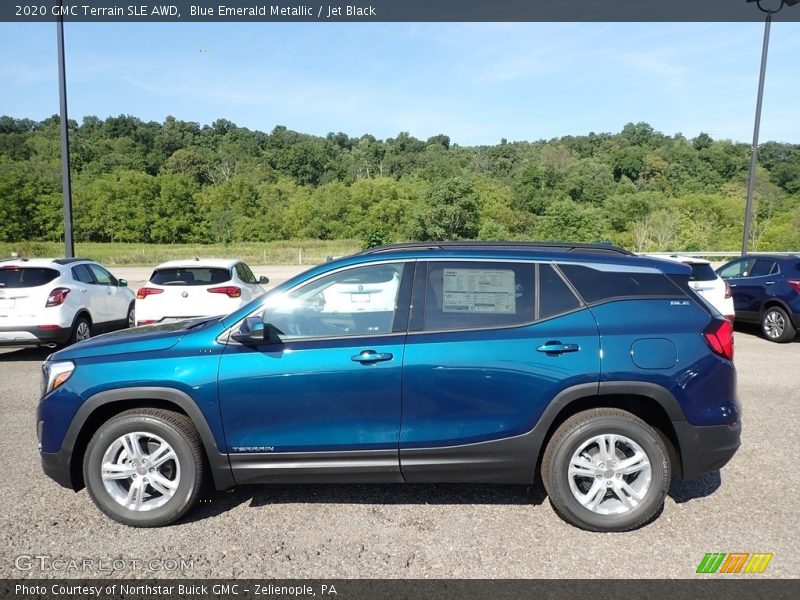 Blue Emerald Metallic / Jet Black 2020 GMC Terrain SLE AWD