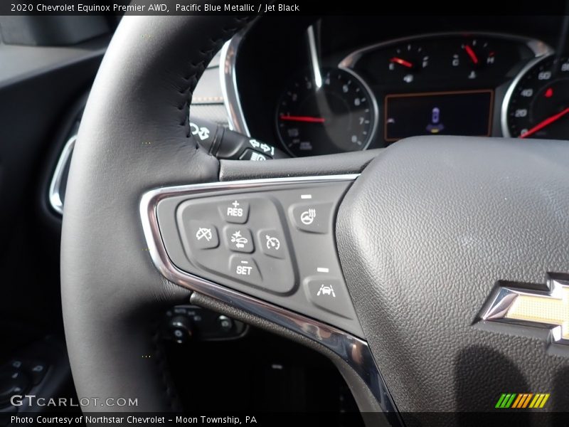 Pacific Blue Metallic / Jet Black 2020 Chevrolet Equinox Premier AWD