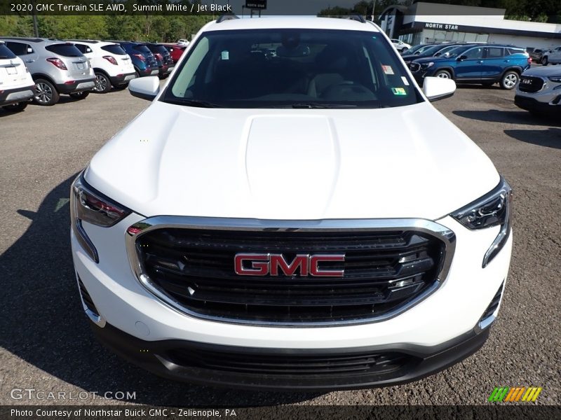 Summit White / Jet Black 2020 GMC Terrain SLE AWD