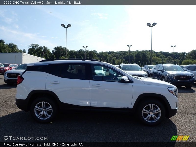 Summit White / Jet Black 2020 GMC Terrain SLE AWD