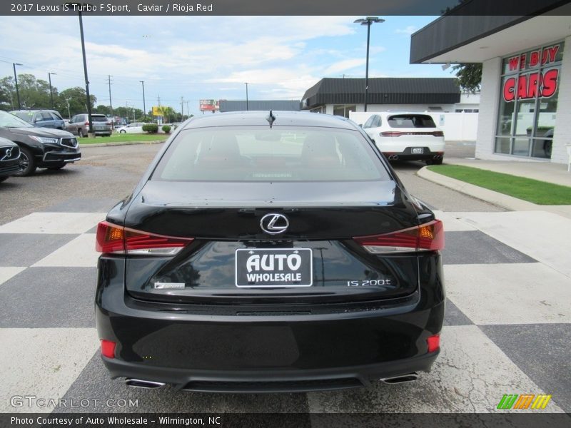 Caviar / Rioja Red 2017 Lexus IS Turbo F Sport