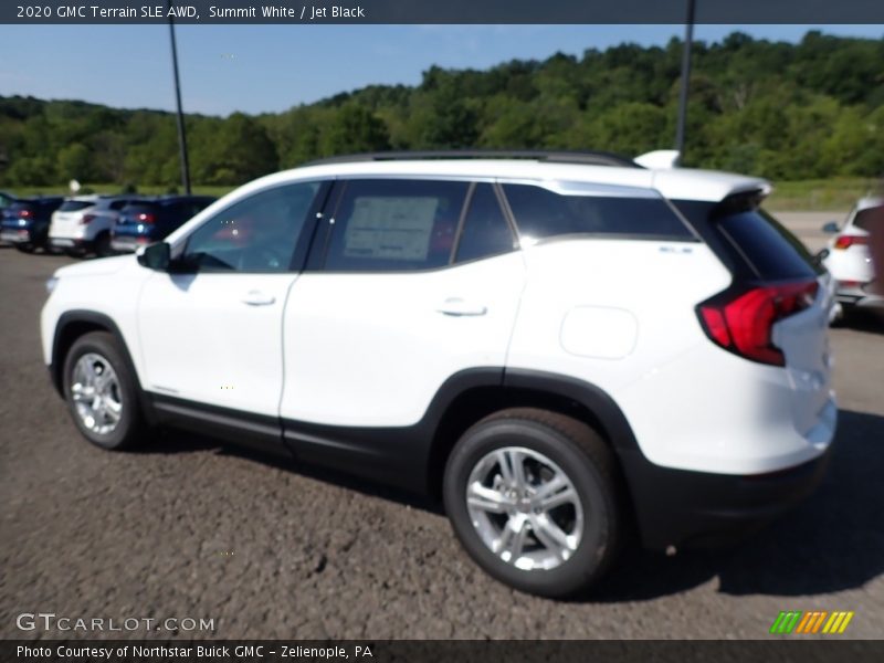 Summit White / Jet Black 2020 GMC Terrain SLE AWD