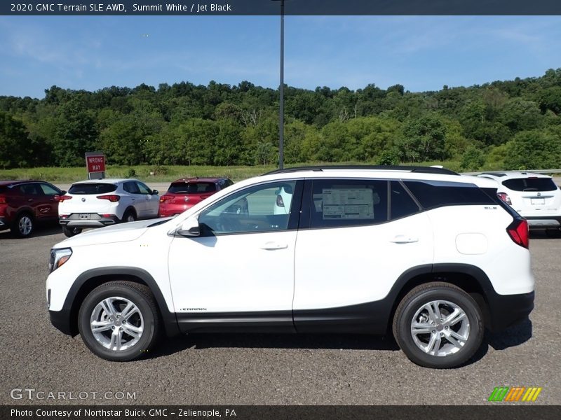 Summit White / Jet Black 2020 GMC Terrain SLE AWD