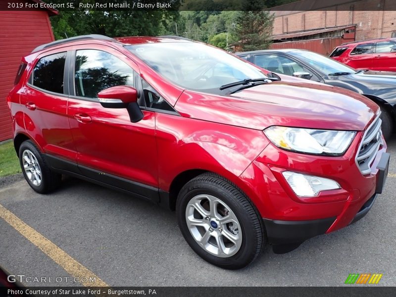 Ruby Red Metallic / Ebony Black 2019 Ford EcoSport SE